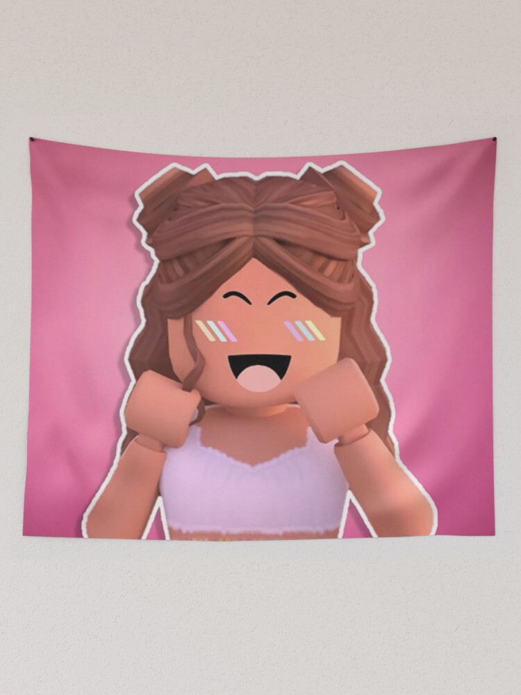 t-shirt roblox girl Tapestry by CuteDesignOnly