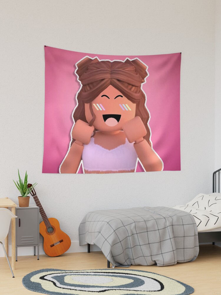 t-shirt roblox girl Tapestry by CuteDesignOnly