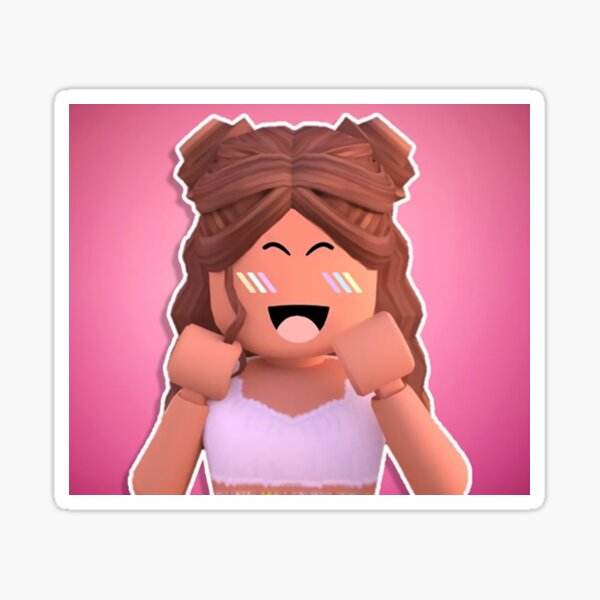 Roblox Gamer Sticker Young Brown Skin Cartoon Girl and Boy Playing ·  Creative Fabrica