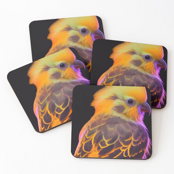 Item preview, Eye-Catching Neon Colored Cockatiel designed and sold by mcmtdesigns.