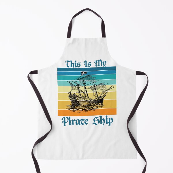 Item preview, This Is My Pirate Ship Old Sail Boat Vintage Jolly Roger Skull Flag designed and sold by TheInkElephant.