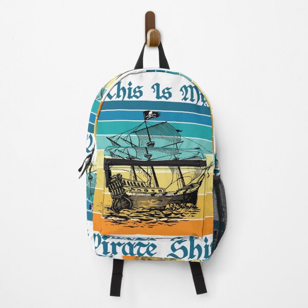Item preview, This Is My Pirate Ship Old Sail Boat Vintage Jolly Roger Skull Flag designed and sold by TheInkElephant.
