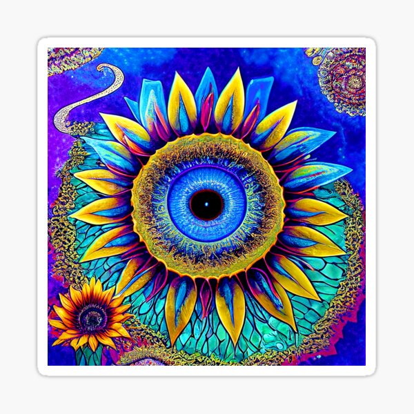 cosmic spiral rainbow fantasy waystation library #655 Sticker