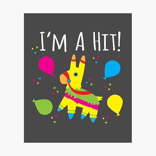 Lámina fotográfica «Caricatura Soy un golpe Pinata Fiesta Fiesta Candy ...