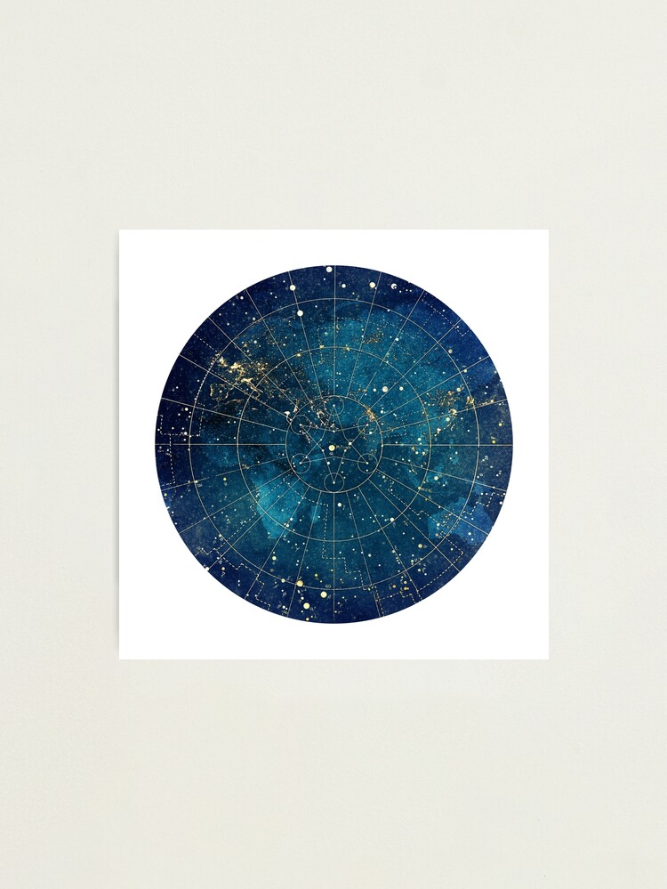 Alternate view of Star Map :: City Lights Photographic Print