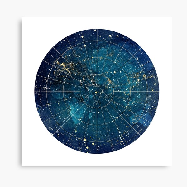 Star Map :: City Lights Canvas Print