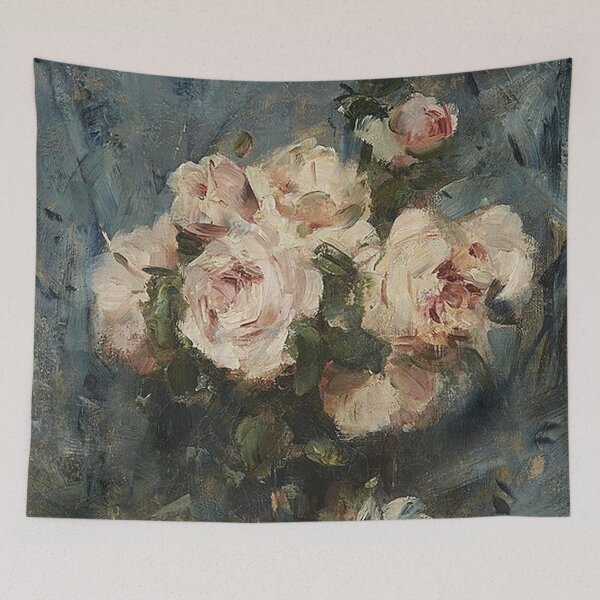 Artikelvorschau, Stillleben mit Rosen in einer Glasvase entworfen und verkauft von tomorrowsart.