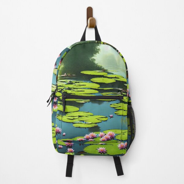 Item preview, Lake with Water Lilies for July designed and sold by FamiliarPufferfish.