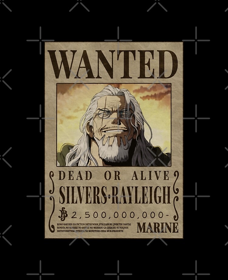 Poster Wanted Silver Rayleigh One Piece – Anime Figure Store®