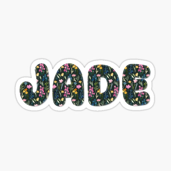 Jade Name Stickers for Sale | Redbubble