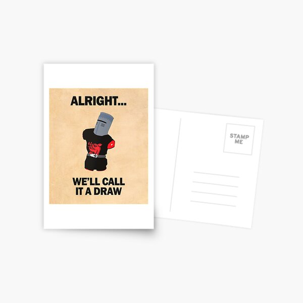 Black Knight - we'll call it a draw! Postcard