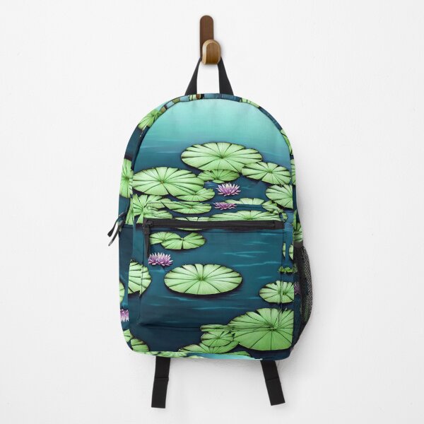 Item preview, Cartoon Water Lilies for July designed and sold by FamiliarPufferfish.