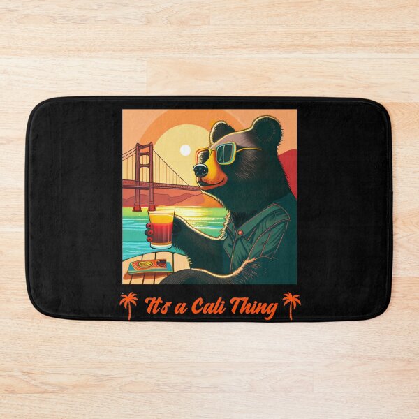 Item preview, It's a Cali Thing Black Bear Chillin designed and sold by Coder-T.