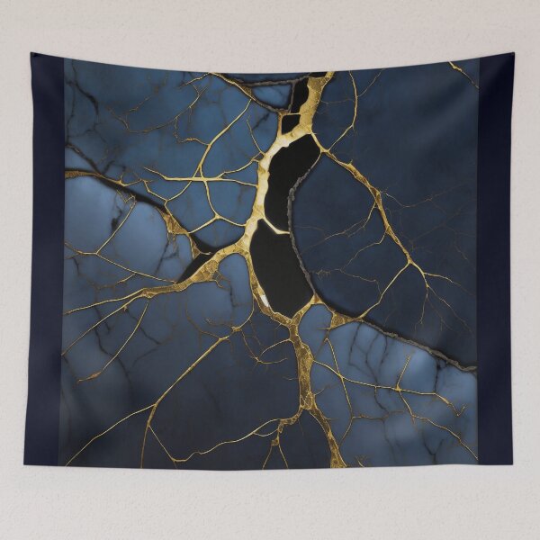 Item preview, Blue Kintsugi designed and sold by GenerationGems.