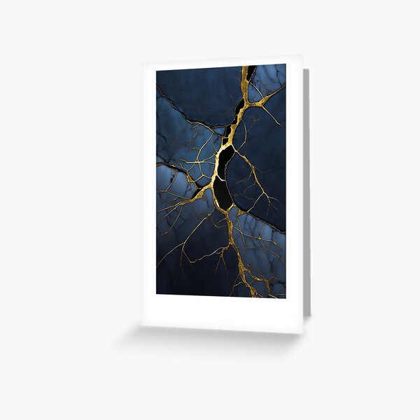 Item preview, Blue Kintsugi designed and sold by GenerationGems.