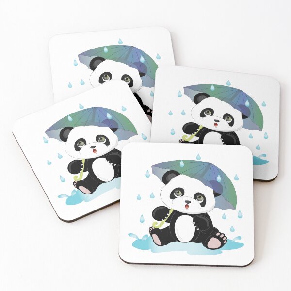Item preview, Panda bear under the rain designed and sold by atedesigns.