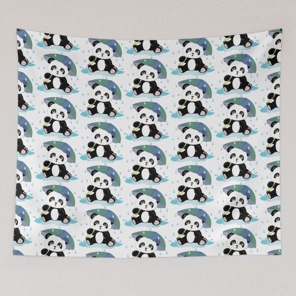 Item preview, Panda bear under the rain designed and sold by atedesigns.