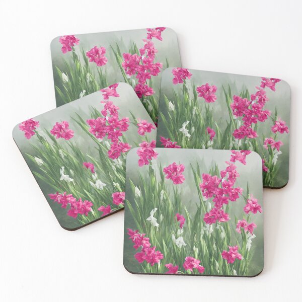 Item preview, Pink Gladiolus for August designed and sold by FamiliarPufferfish.