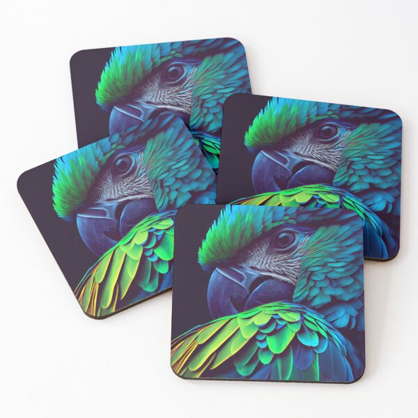 Item preview, Fluorescent Beauty Striking Lear's Macaw designed and sold by mcmtdesigns.