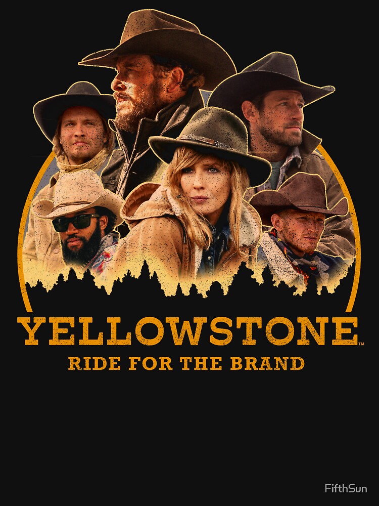 "Yellowstone Ride For The Brand Group Sunset Logo" Essential TShirt