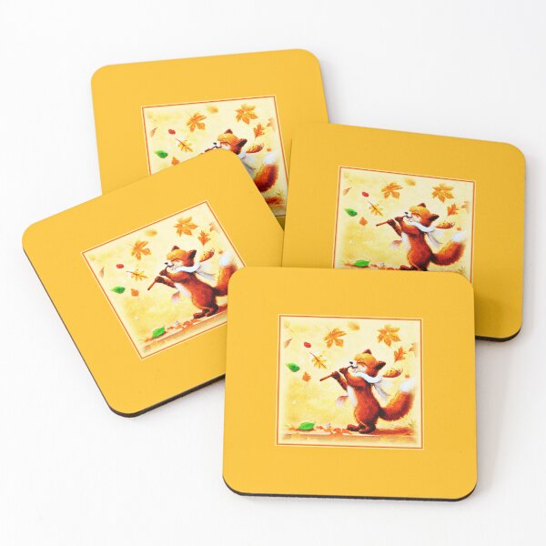 Item preview, Painting Of a Happy Singing Red Fox. Buy Now designed and sold by Health And Fitness Posts e-Store.