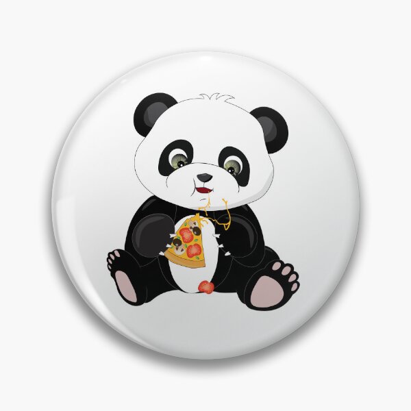 Artikelvorschau, Pandabär, der Pizza isst entworfen und verkauft von atedesigns.