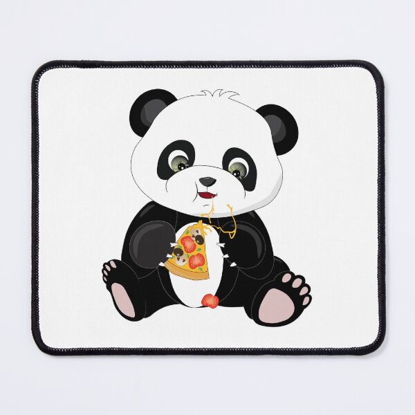 Item preview, Panda bear eating pizza designed and sold by atedesigns.