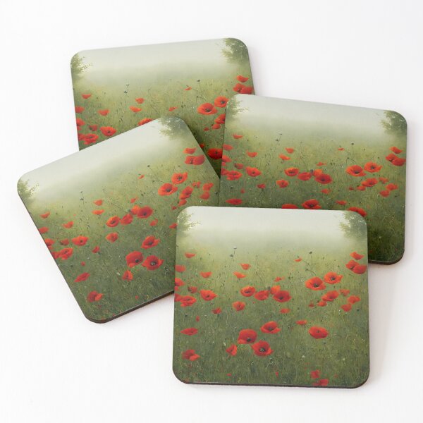 Item preview, August Poppies in a Field designed and sold by FamiliarPufferfish.