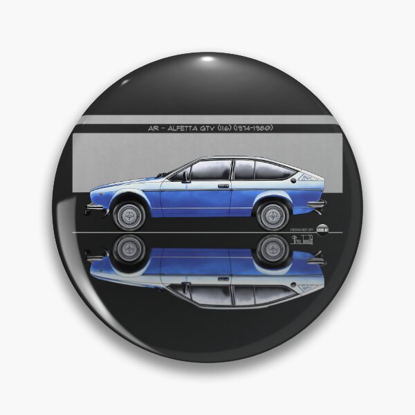 Item preview, Azaziel Original Series - Drawing of AR - Alfetta Gtv (116) in Azzurro Le Mans designed and sold by Azaziel.