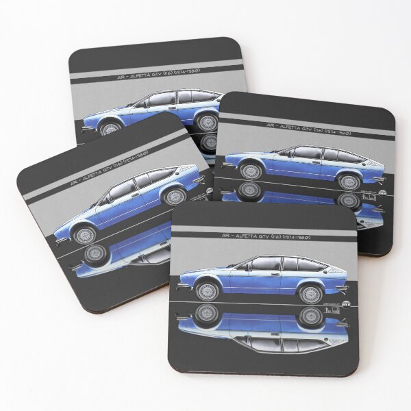Item preview, Azaziel Original Series - Drawing of AR - Alfetta Gtv (116) in Azzurro Le Mans designed and sold by Azaziel.