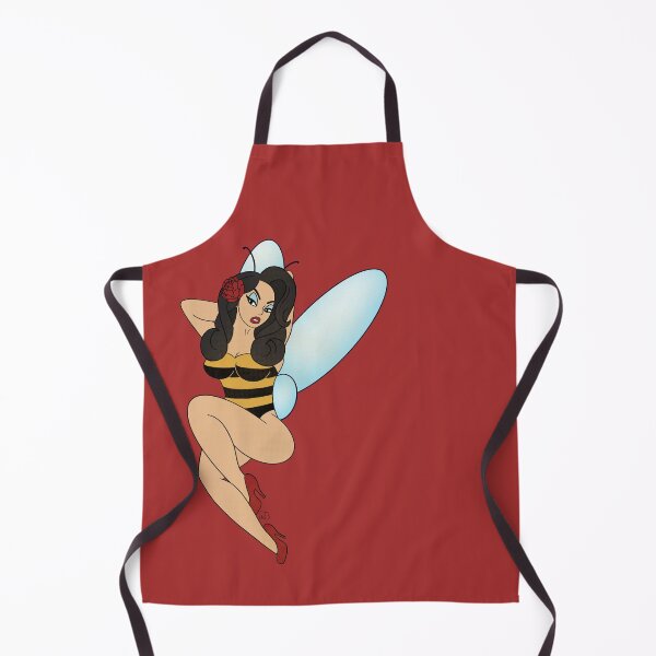 Item preview, Save the Bees Pin Up designed and sold by RooBooCo.