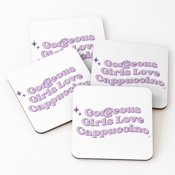 Item preview, Gorgeous Girls Love Iced Cappuccino designed and sold by KMIKBAL7.