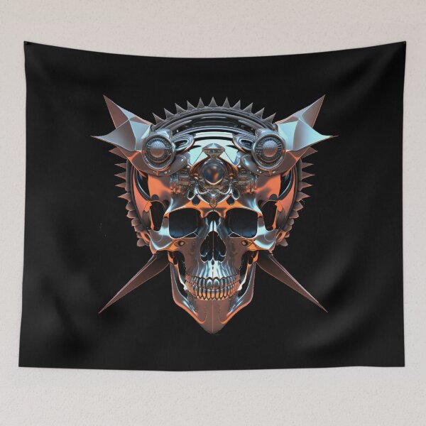 Item preview, metal skull designed and sold by Russbelt.
