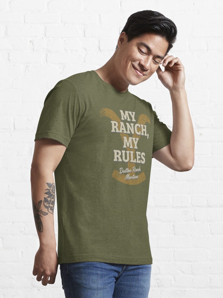 Discover YStone My Ranch, My Rules Dutton Ranch Retro Logo | Essential T-Shirt 