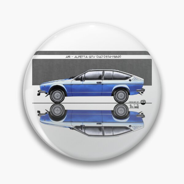 Item preview, Azaziel Original Series - Drawing of AR - Alfetta Gtv (116) in Azzurro Le Mans designed and sold by Azaziel.