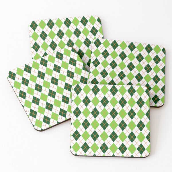 Item preview, St. Patrick’s Day diamond plaid pattern designed and sold by MLD112.