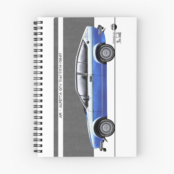 Item preview, Azaziel Original Series - Drawing of AR - Alfetta Gtv (116) in Azzurro Le Mans designed and sold by Azaziel.