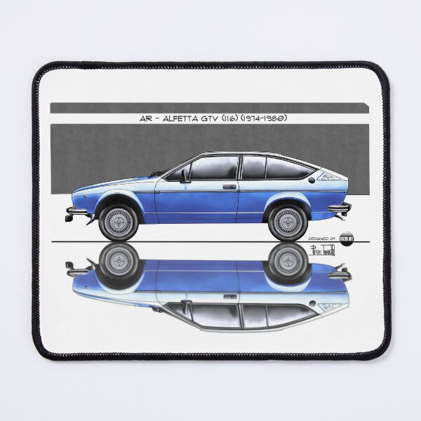 Item preview, Azaziel Original Series - Drawing of AR - Alfetta Gtv (116) in Azzurro Le Mans designed and sold by Azaziel.