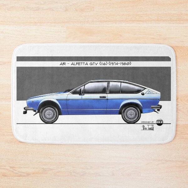 Item preview, Azaziel Original Series - Drawing of AR - Alfetta Gtv (116) in Azzurro Le Mans designed and sold by Azaziel.