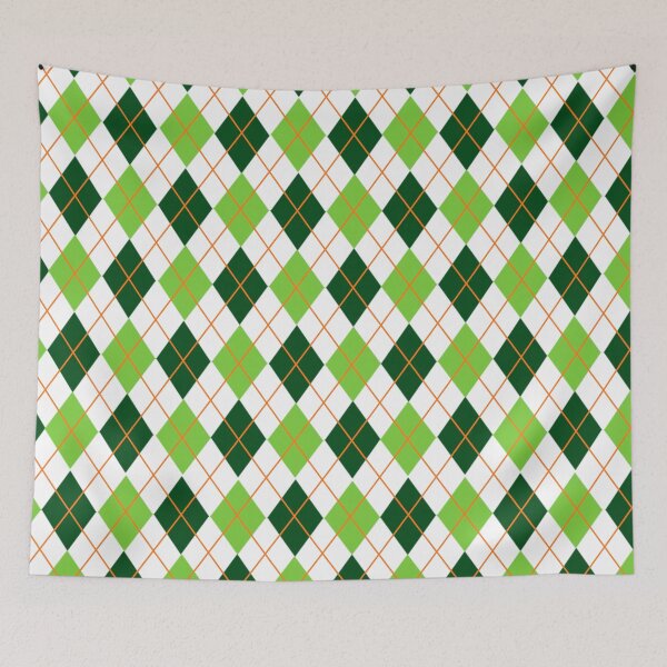 Item preview, St. Patrick’s Day diamond plaid pattern designed and sold by MLD112.