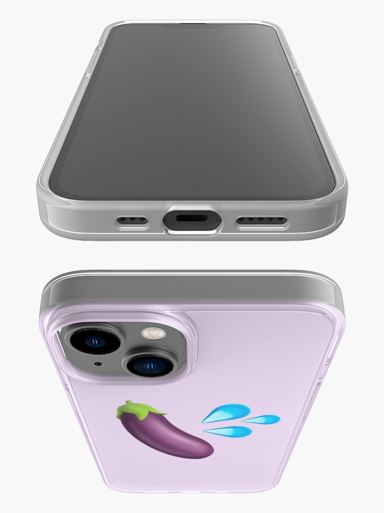 Peach and eggplant emoji  iPhone Case for Sale by PinkShinyArt