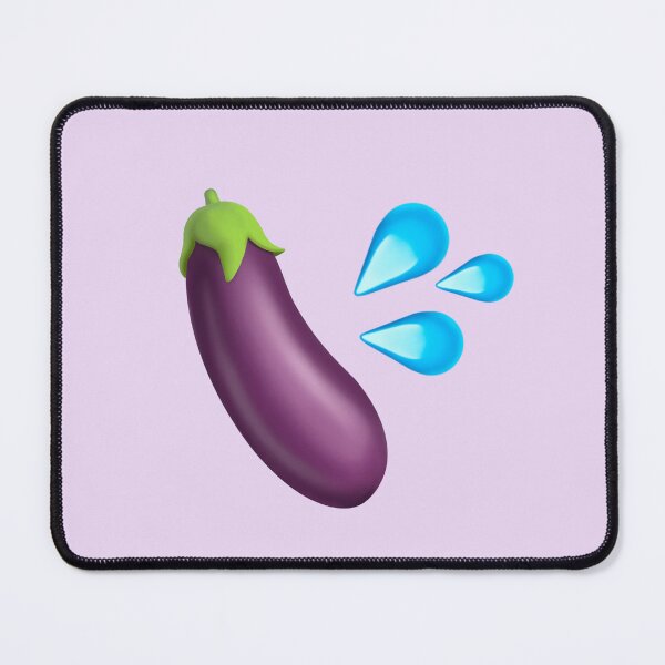 Item preview,  Eggplant and drops emoji designed and sold by PinkShinyArt.