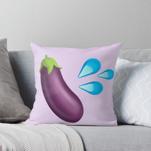Item preview,  Eggplant and drops emoji designed and sold by PinkShinyArt.