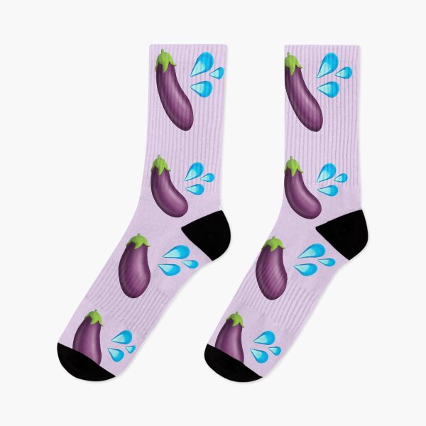 Item preview,  Eggplant and drops emoji designed and sold by PinkShinyArt.