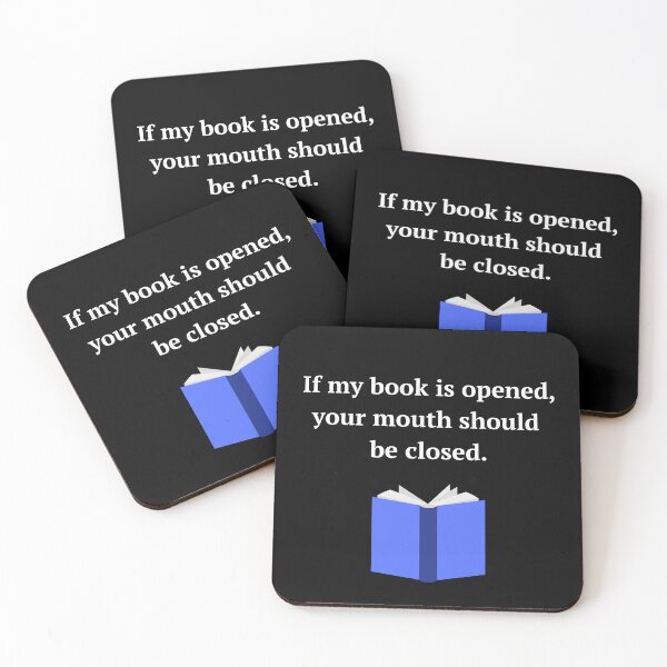 Item preview, If My Book is Opened, Your Mouth Should Be Closed-Funny Book Lover Sticker/ Funny Book Sticker/ designed and sold by KingdomKubs.