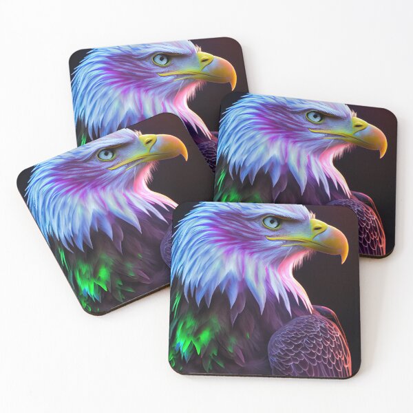 Artikelvorschau, Fluorescent Forest Raptor Bald Eagle entworfen und verkauft von mcmtdesigns.