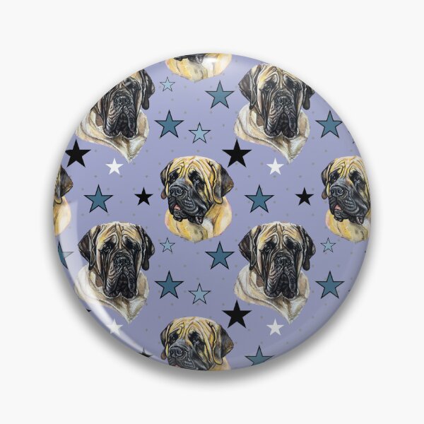 Item preview, Mastiff Scarf - Blue  designed and sold by LouiseJarvisArt.