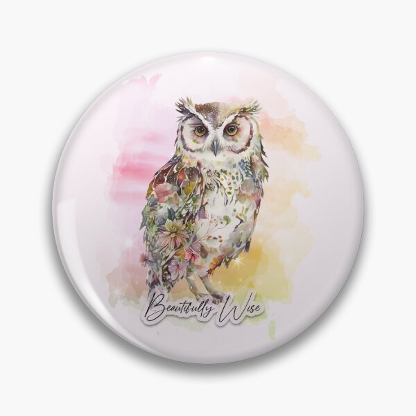 Item preview, Beautifully Wise Owl (Flowers) designed and sold by dev11588.