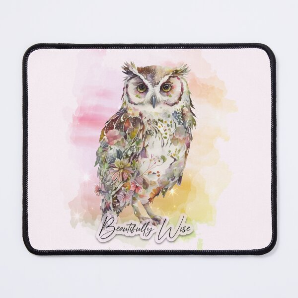 Item preview, Beautifully Wise Owl (Flowers) designed and sold by dev11588.