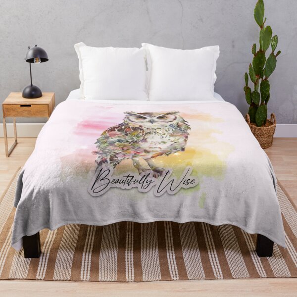 Item preview, Beautifully Wise Owl (Flowers) designed and sold by dev11588.